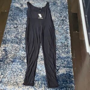 PrettyLittleThing Black Jumpsuit with Tapered Legs